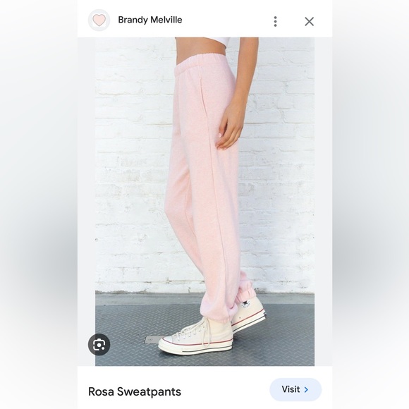 Light pink Brandy Melville Rosa Sweatpants - Picture 1 of 3